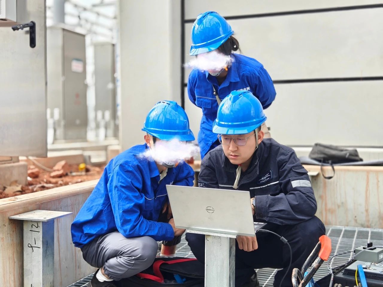 高壓電力檢測現場