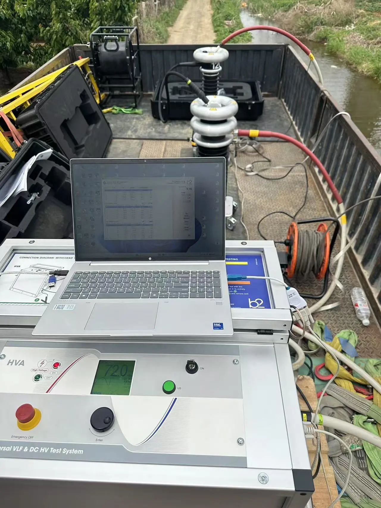 HVA120電纜故障檢測現場