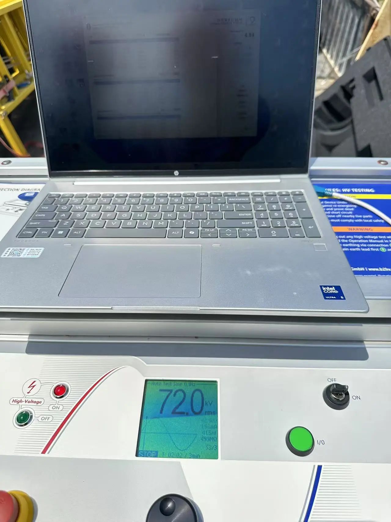 HVA120電纜故障檢測現場