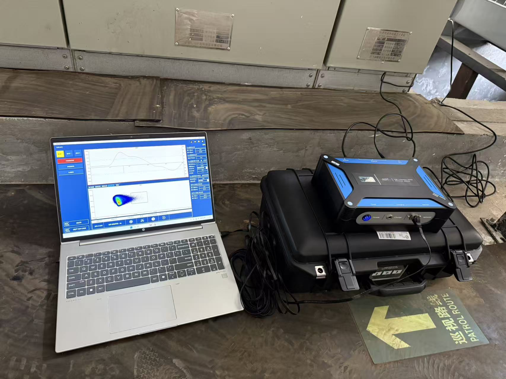 高頻電纜局放測試儀測試現場 高頻電纜局放測試儀測試現場